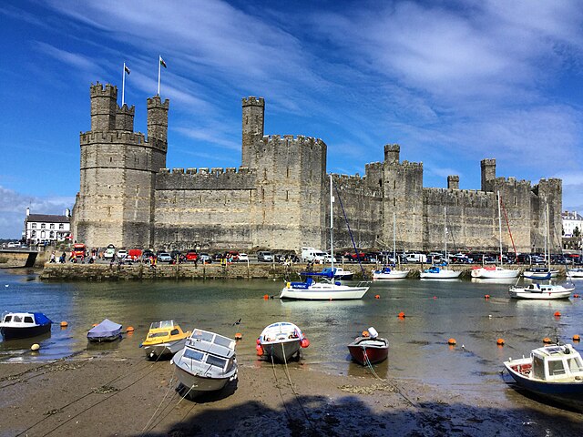 Caernarfon Castle in North Wales