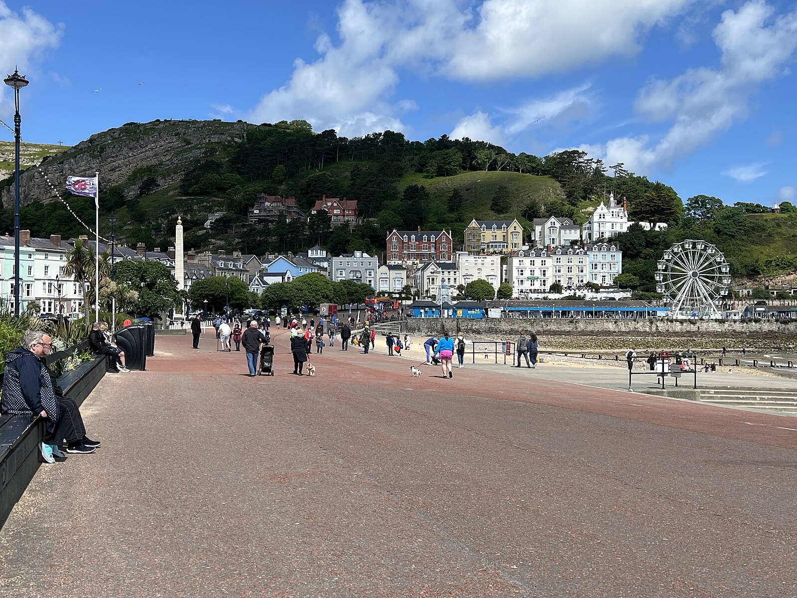 Llandudno promenade and pier, North Wales