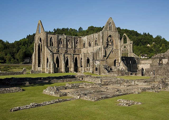 Tintern Abbey courtyard, Wye Valley